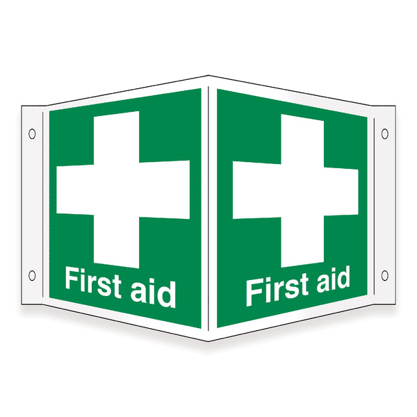 First Aid Projecting Sign - First Safety Signs